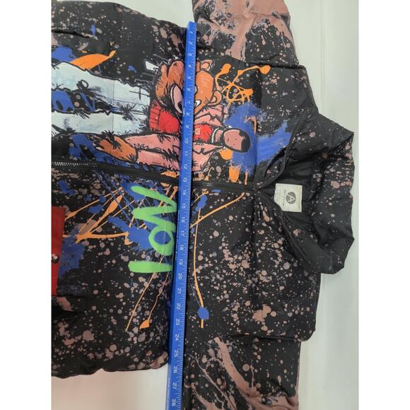 Once Again Rare Graffiti Puffer Jacket Mens Xl Not Naive - Picture 7 of 10